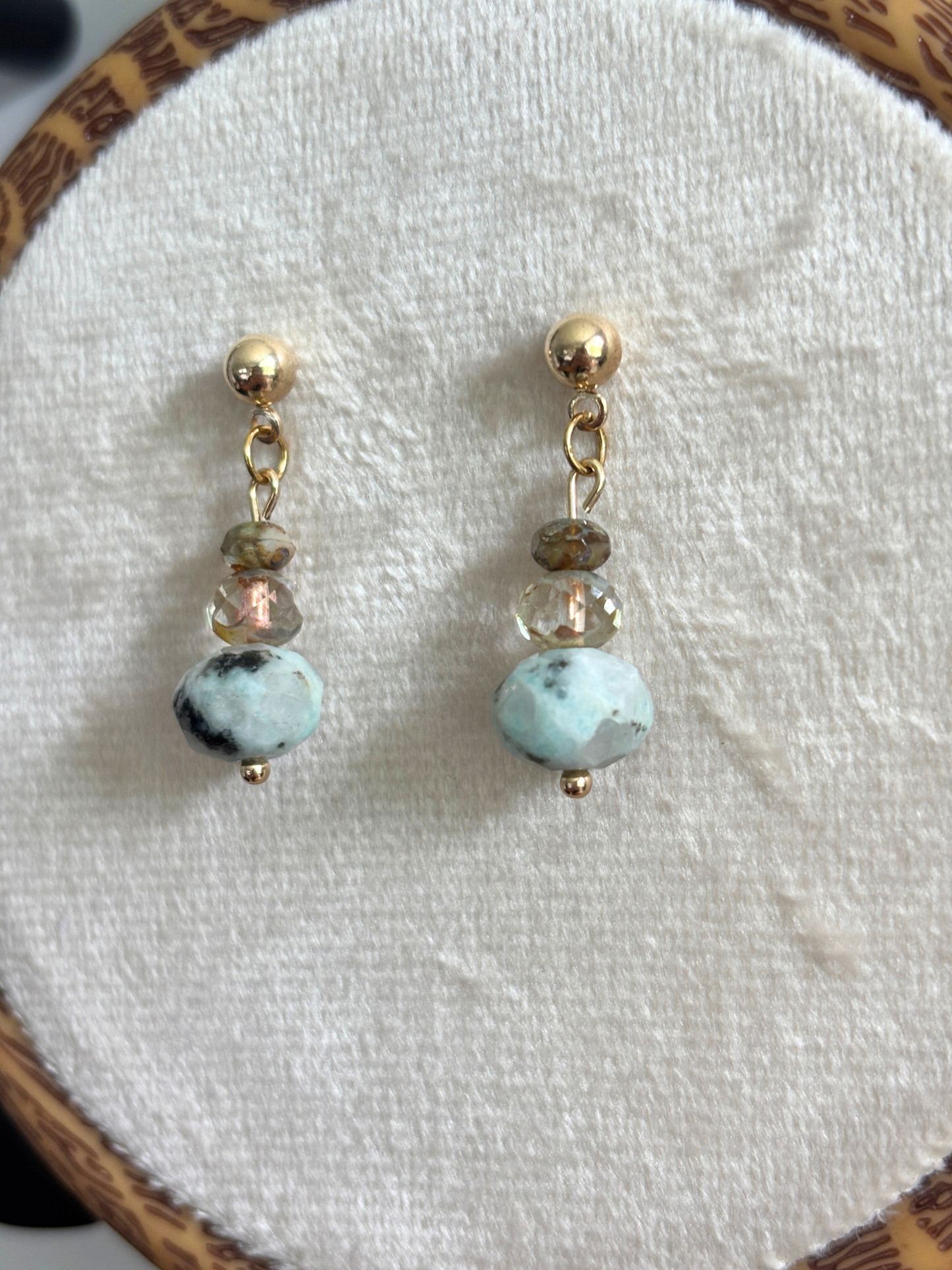 Kiwi Jasper Earrings