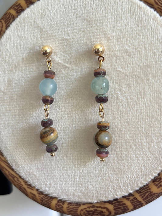 Blue Calcite Earrings