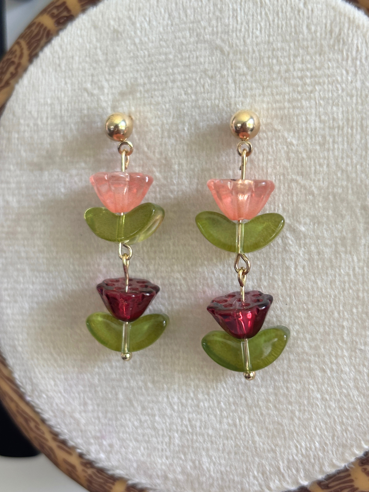 Double Flower Earring