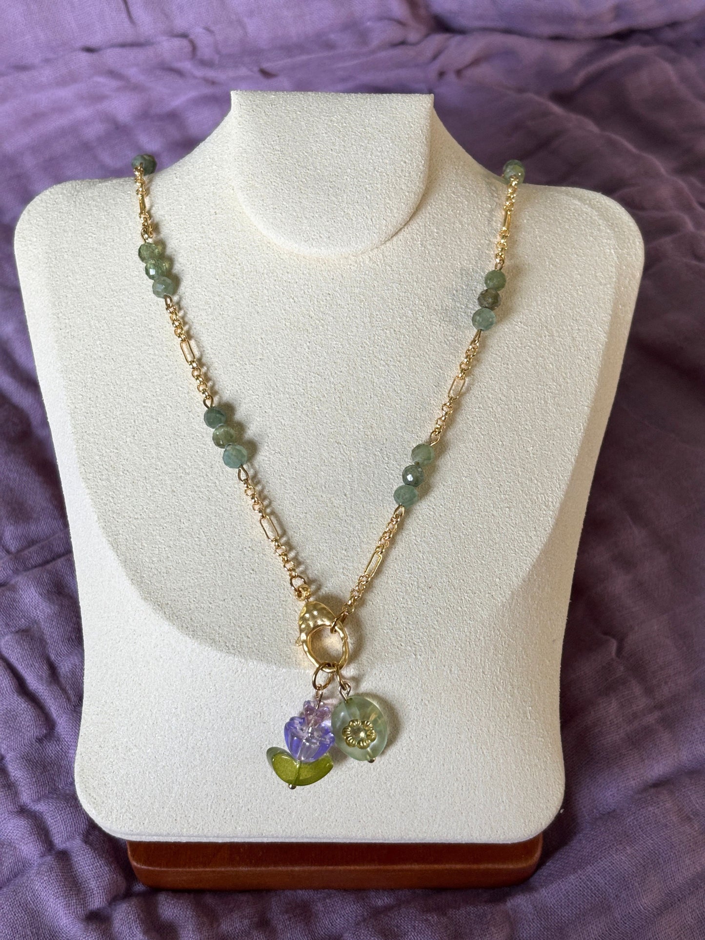 Green Apatite Chain Necklace