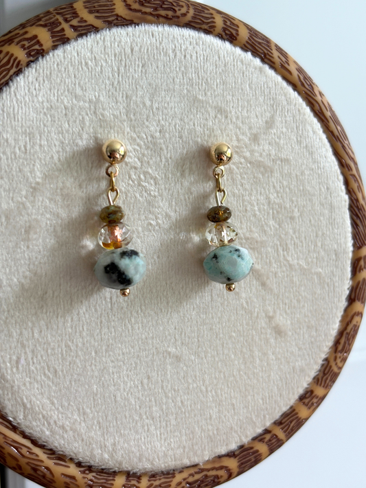 Kiwi Jasper Earrings