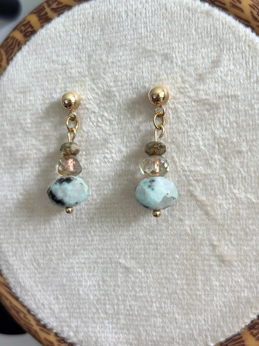 Kiwi Jasper Earrings